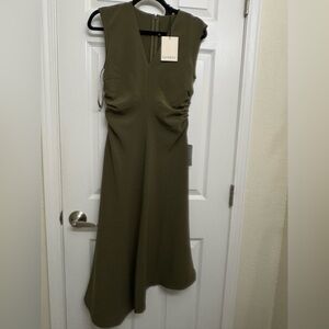 Luxely Olive Midi Dress